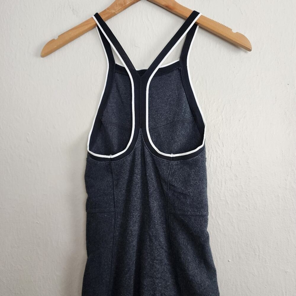 Rag & Bone Watts Engineered Knit Midi Dress Heather Grey Racerback XXS - Picture 8 of 10